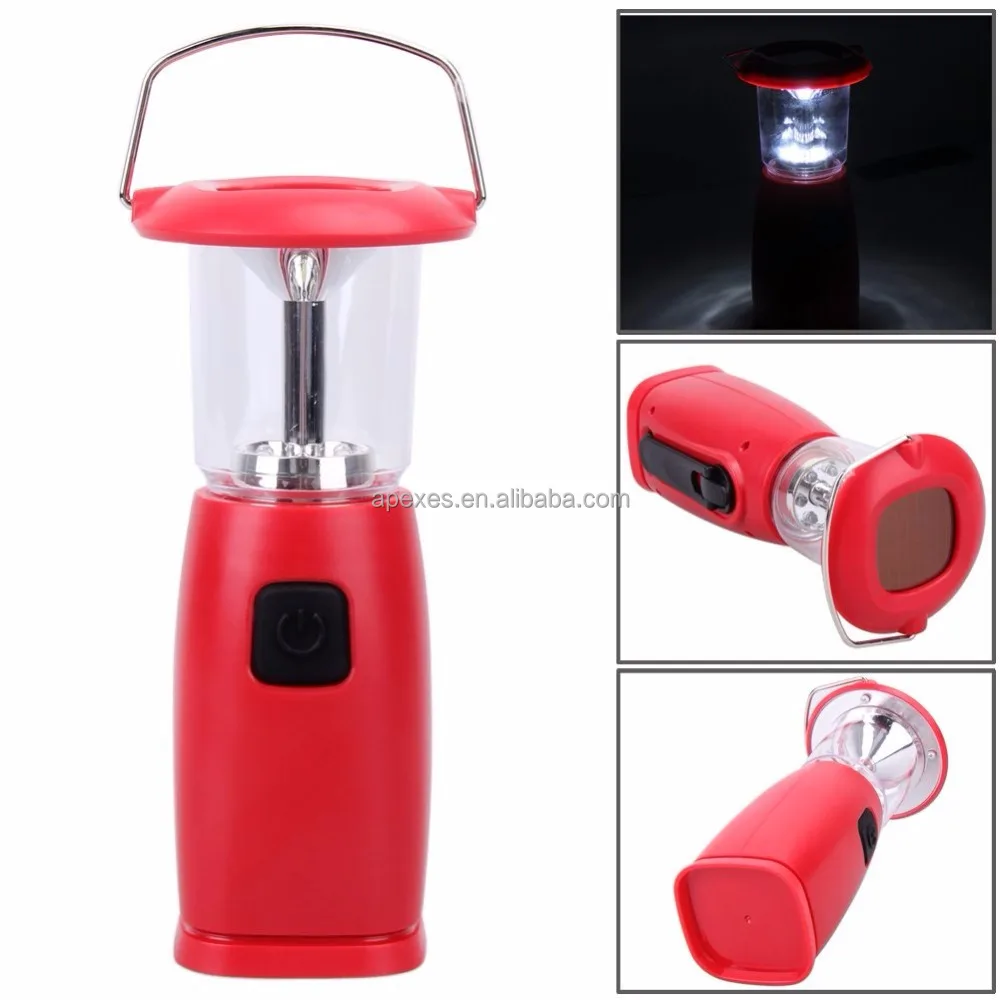 Super bright outdoor portable 3W led Solar Dynamo lantern