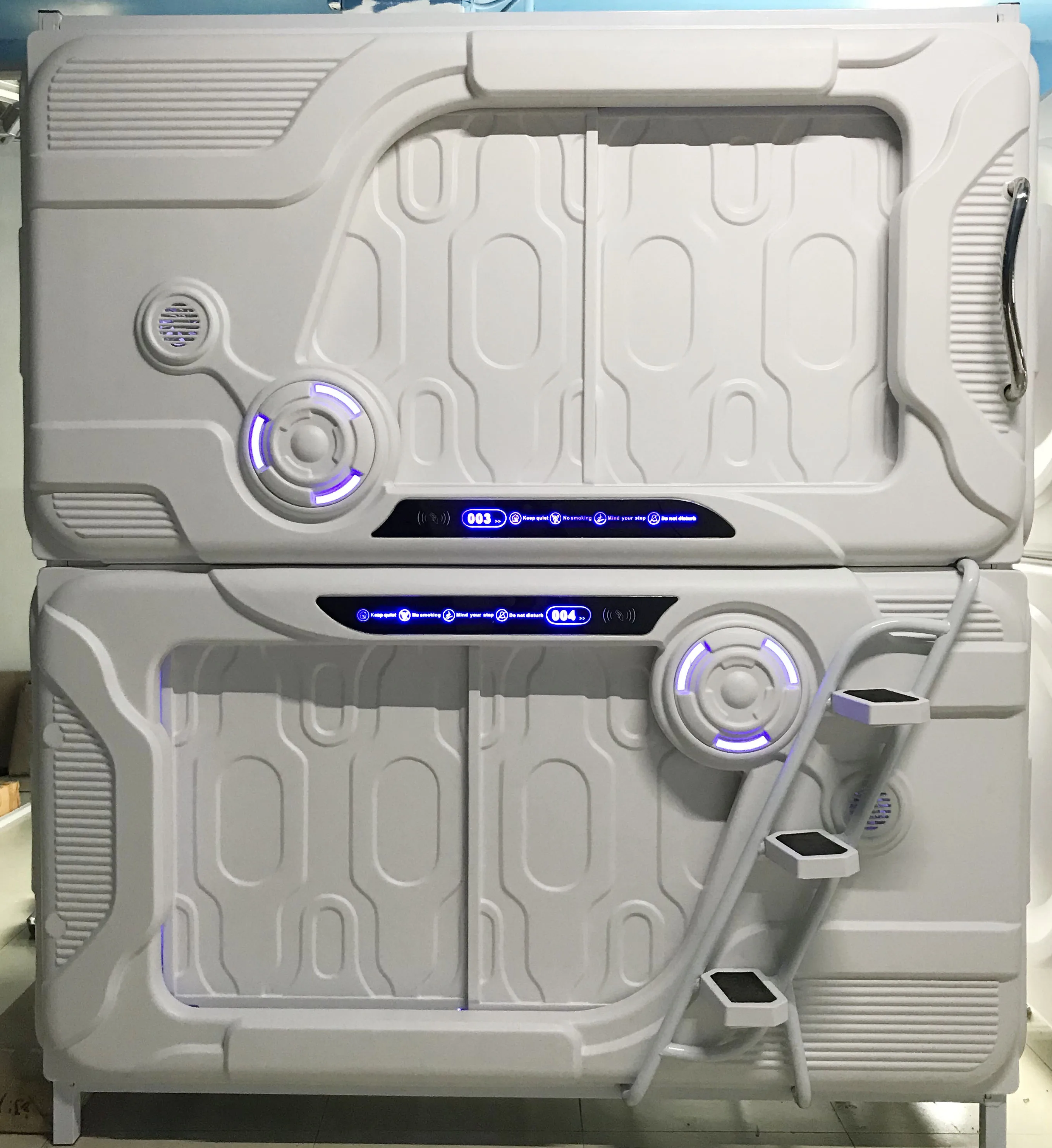 M-863 -B capsule bed room furniture bed design  sleep pod capsule hotel resting bed add side plate