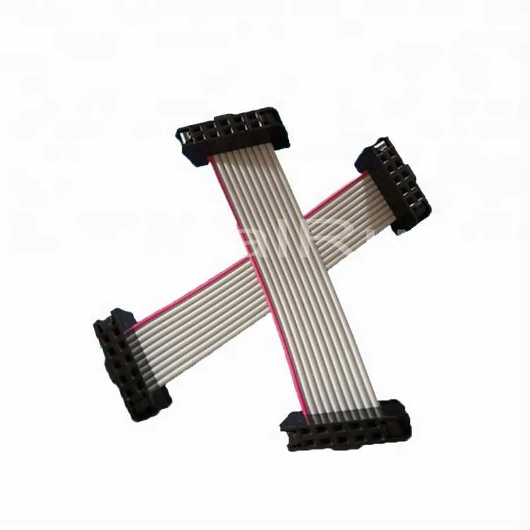 Customized connector 2.54mm IDC flat cable 28awg