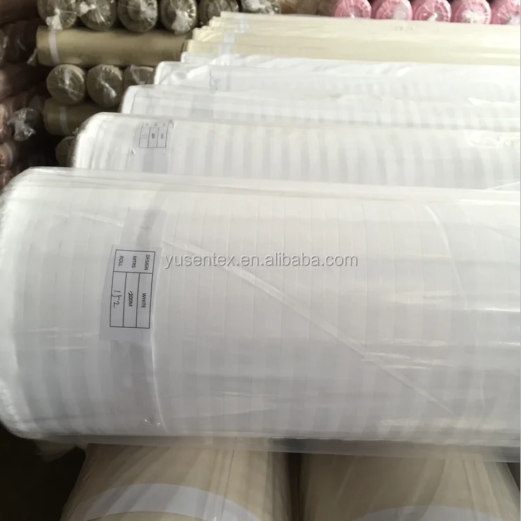 100% polyester embossed microfiber stripe bed sheet fabric