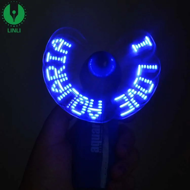
Factory Promotion Cheap Programmable Led Message Handheld Mini Fan With Custom 