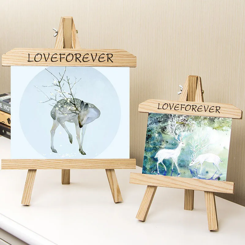 Solid wood frame wooden creative personality photo frame phase frames with stand