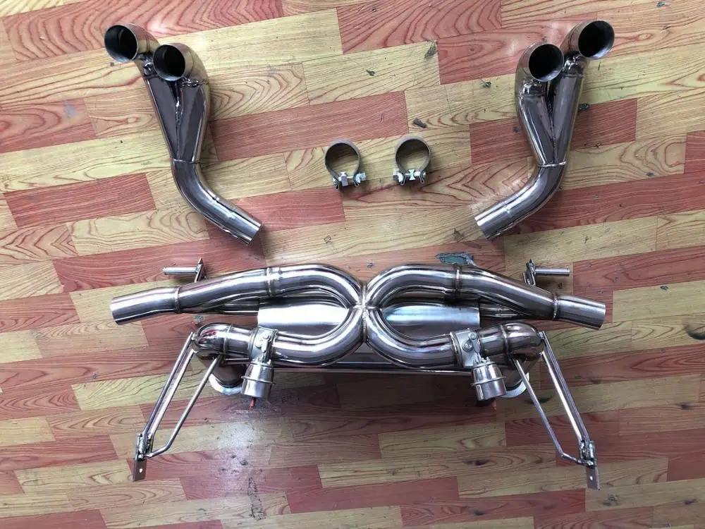 High quality parts GRWA  auto exhaust system with valves for Audi R8 V8