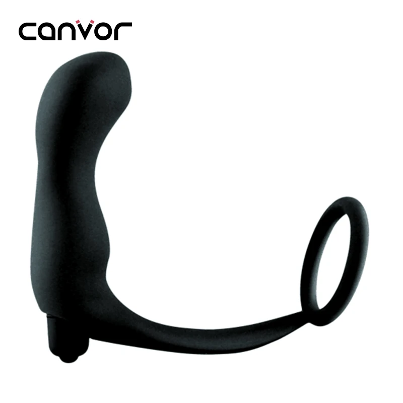 10 Speed Silicone Cock Ring With Anal Sex Toy