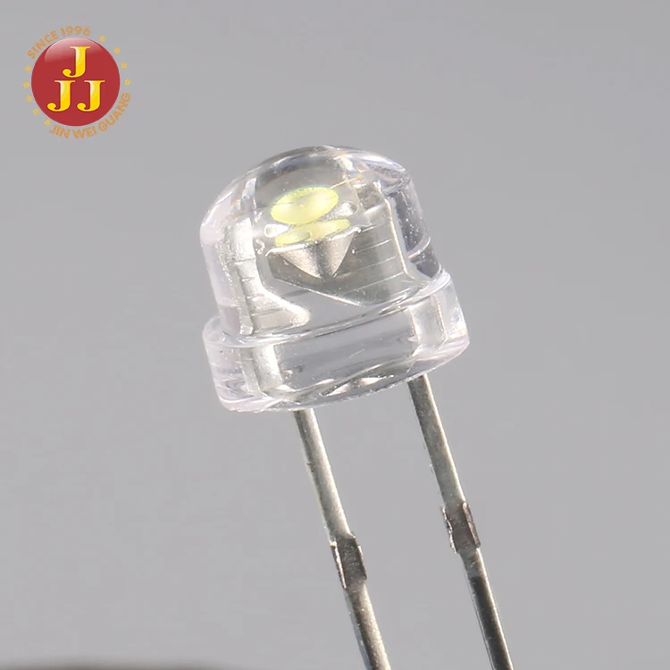 Straw hat 5mm led diode red/yellow/blue/white/green/pink/violet color