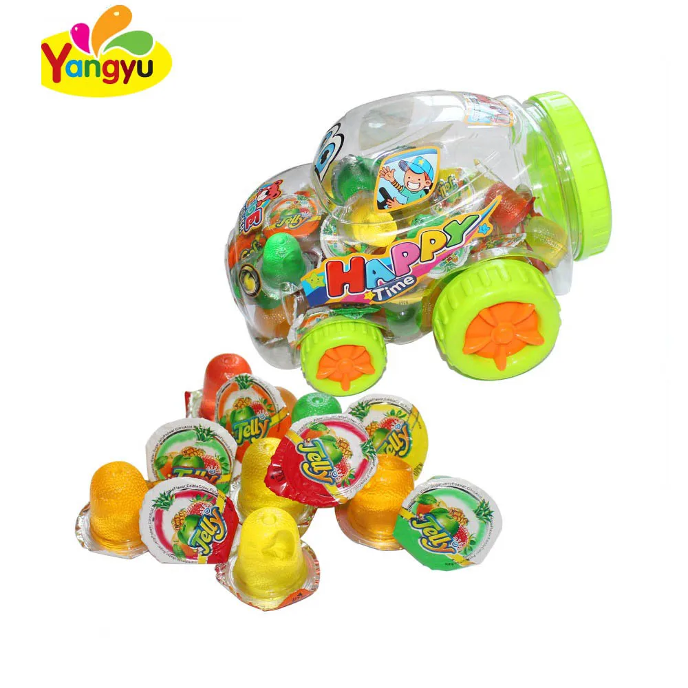 Желейная чашка счастливого времени конфеты в мини-автомобиле