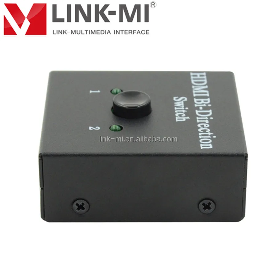 LINK-MI 1x2 HDMI Splitter 2x1 HDMI Switch input/output up to 5 meters AWG26 cable HDMI Bi-direction 3D video Plug & Play