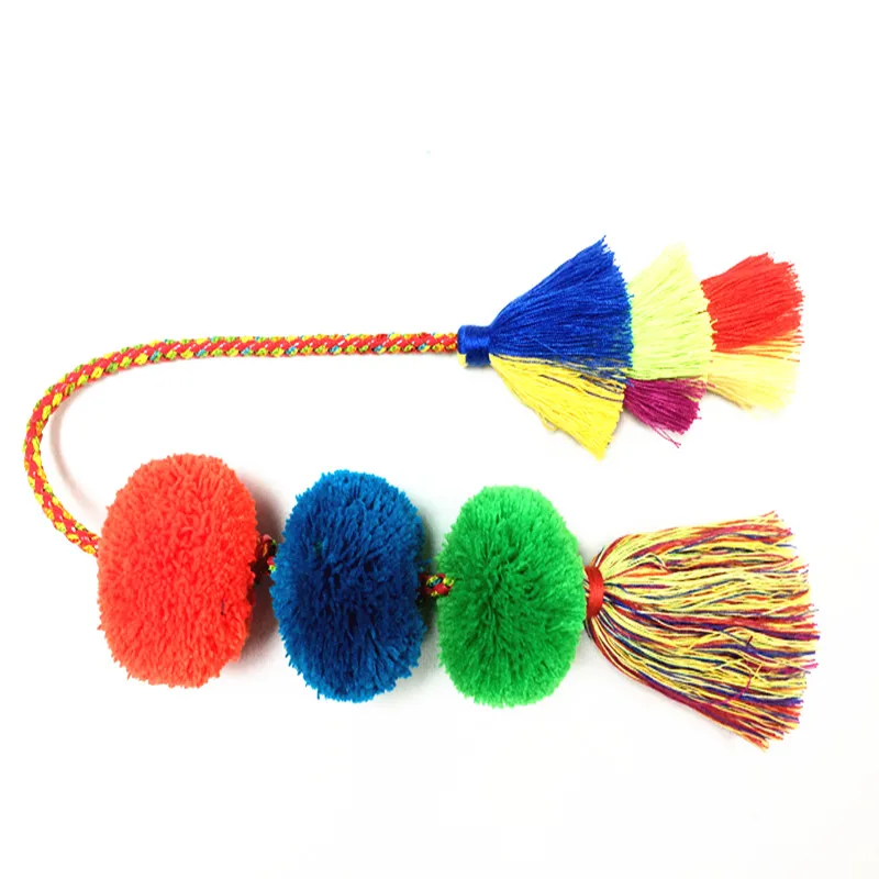 Colorful decorative craft cotton pompom tassel for bag & pompom tassel for Australia market