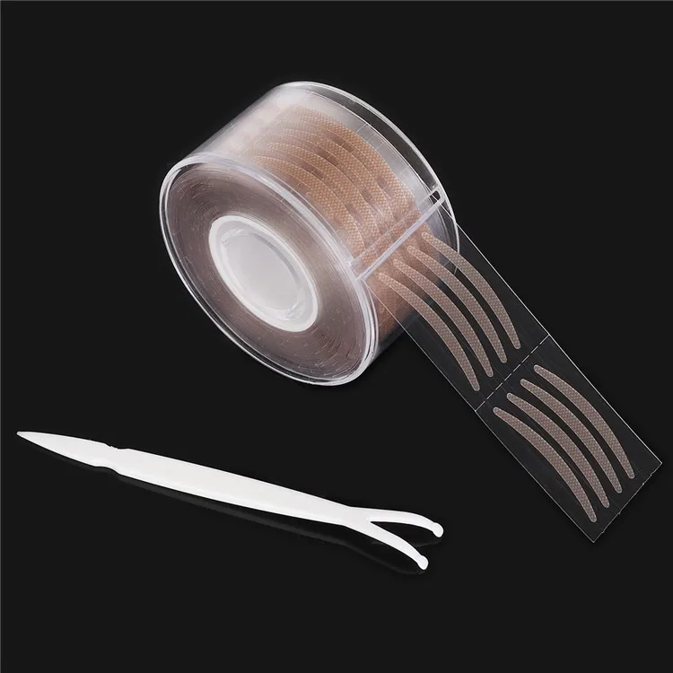600pcs S/L Invisible Double Fold Clear Beige Stripe Self-adhesive Sticker Eye Tape Double Eyelid