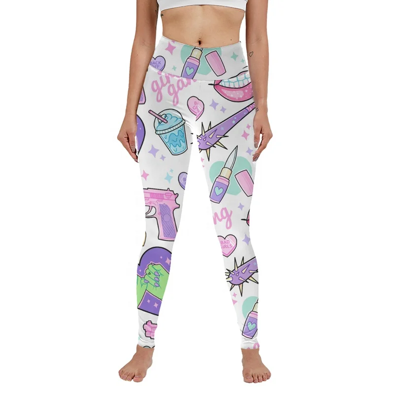 Woman Yoga Pants Wholesale Professional Apparel Manufacturers Active Wear Sweet Girl Running Sports Gym Leggings