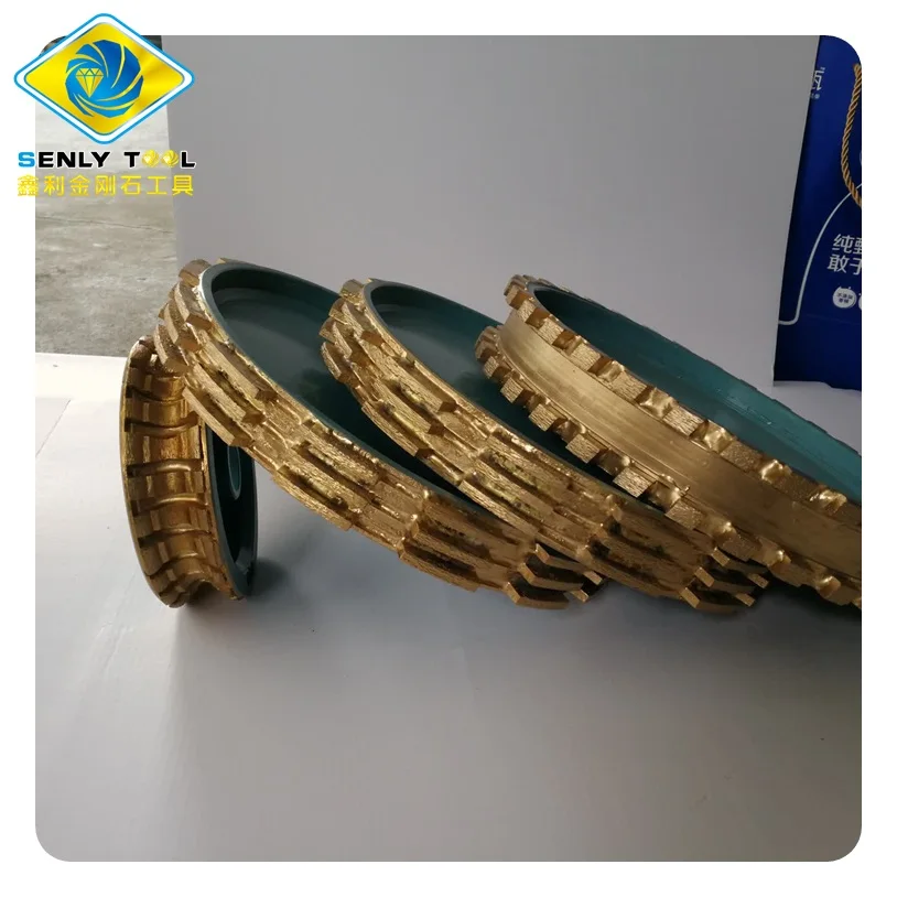 Segmented diamond router bits / profile wheel for granite segment profiling bit