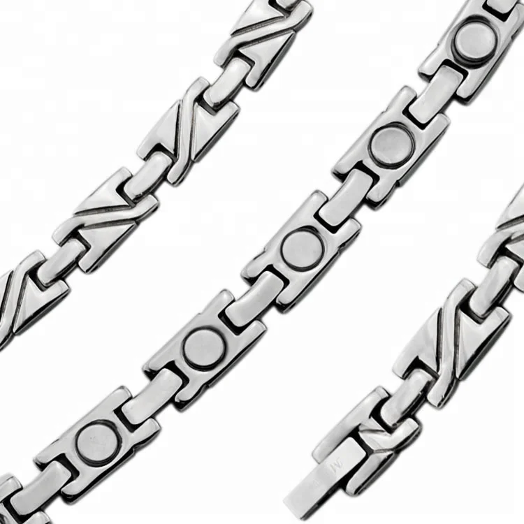 Wollet Health Germanium Magnetic Infrared Couple Titanium Necklace For Men Women