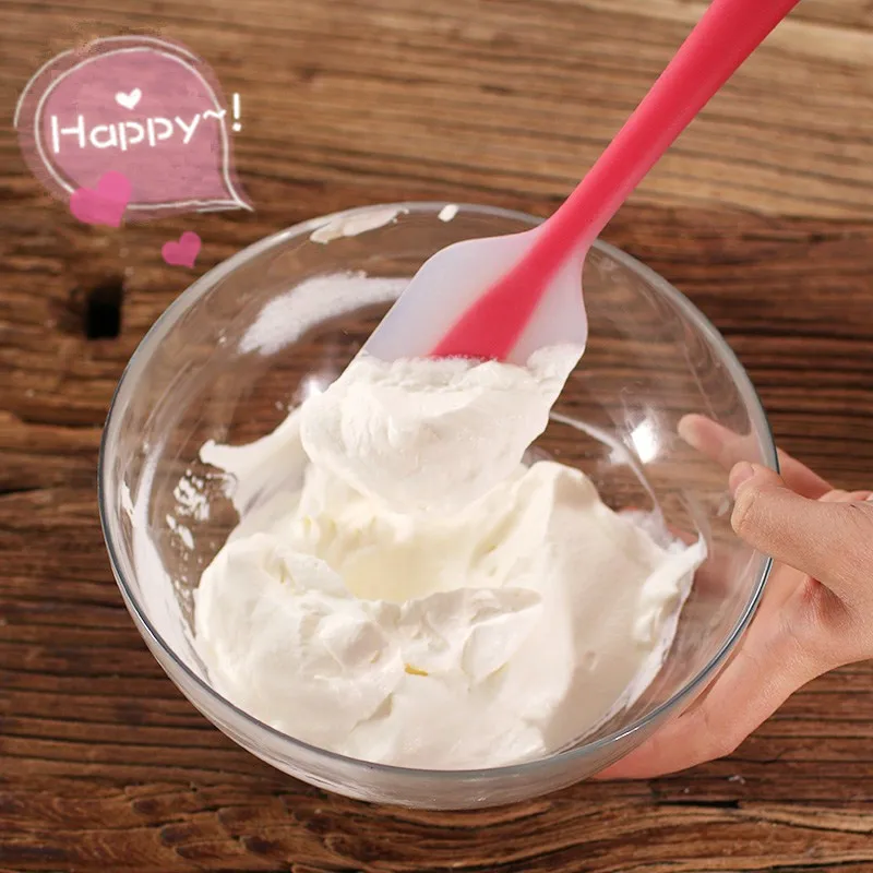 Cream Cake Blade Butter Knife Baking Scraper Brush Pastry Tool Silicone Butter Knife