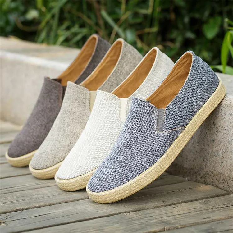 2020 Canvas shoes hot sale men OEM vulcanized shoes casual flat shoes
