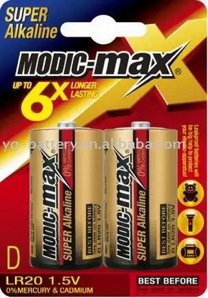 SUPER ALKALINE BATTERY D  LR20 AM1 Dry Batteries High Quality