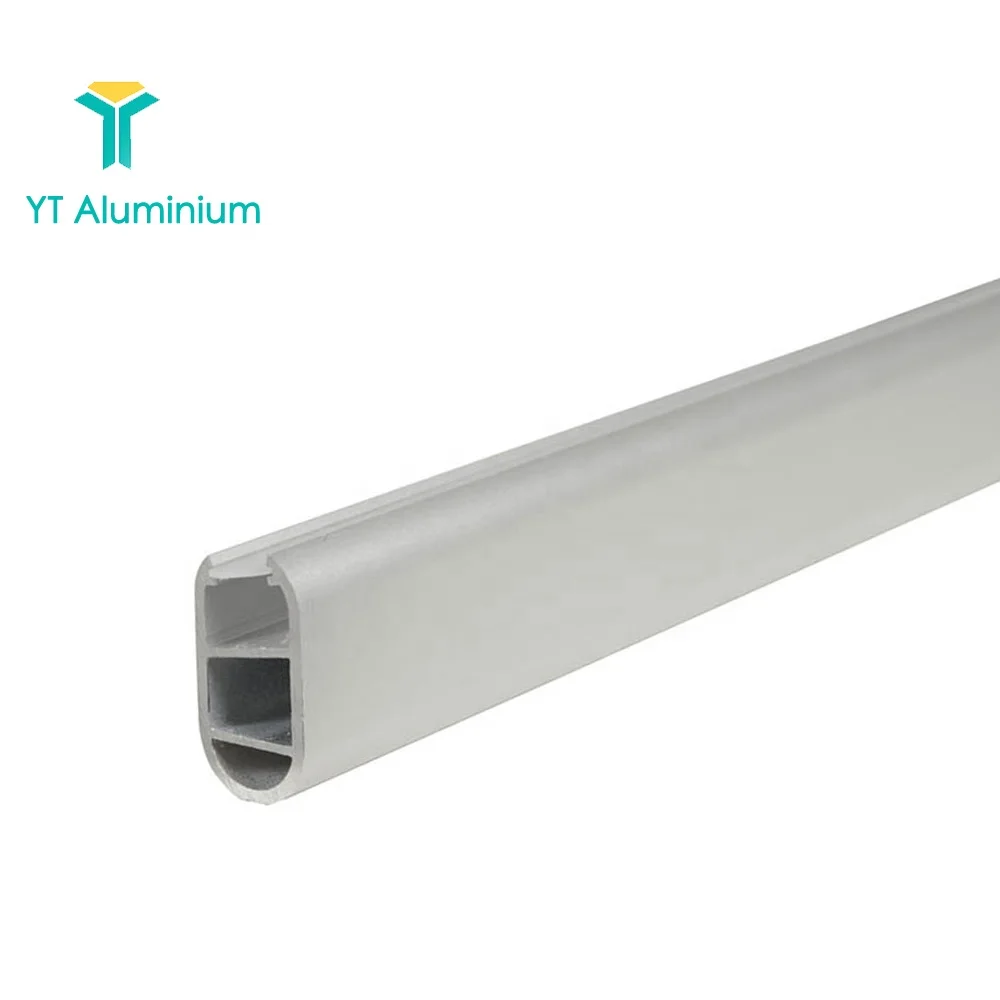 15mm Aluminum Wardrobe Hanging Rails Anodized Recessed LED Strip Profile For Closet