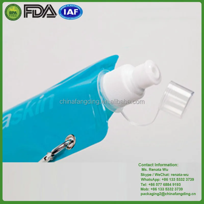 Голубая красная зеленая оранжевая пластиковая бутылка для питьевой воды разных цветов без БФА