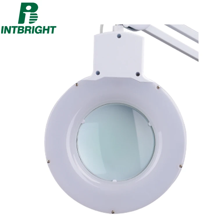 5in magnifier 5X Lens magnifying glass led floor lamp rolling stand magnifier lights