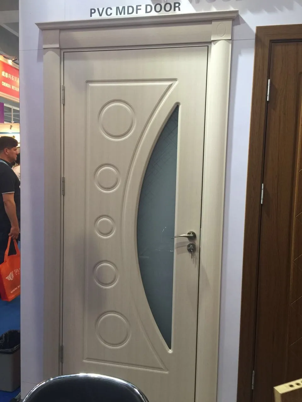 Factory supplier rfl door interior WPC/PVC door waterproof bathroom door