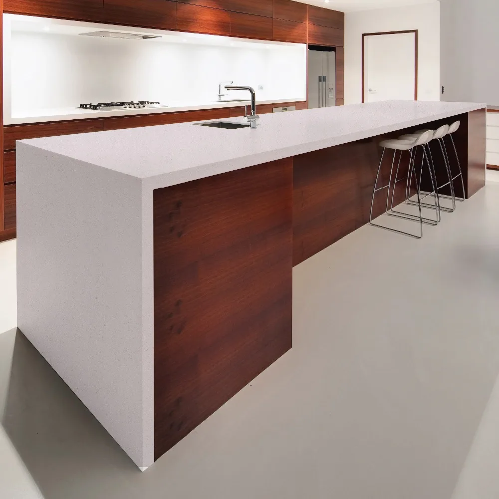 
Used for kitchen white galaxy quartz countertop with NSF certificate 