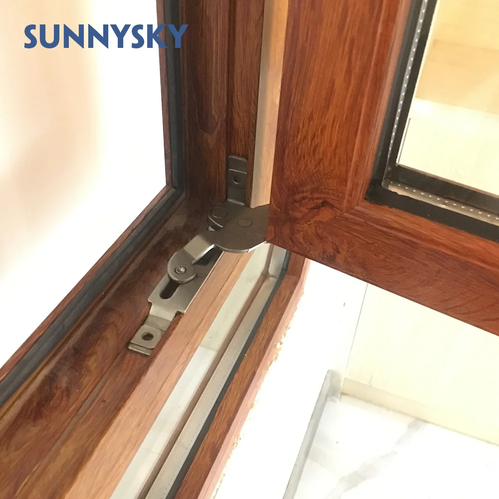 Tilt & Turn Window with Waterproof Standard Double Glazed Sound Insulation Ventilate Aluminum Australia Swing Customized CN;GUA