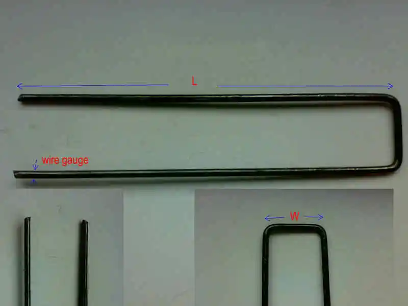 100 пакет 6-дюймовый оцинкованный заземляющий сад скобы