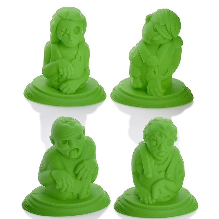Zombies silicone ice cream maker boxes cubes tray stick popsicle molds moulds