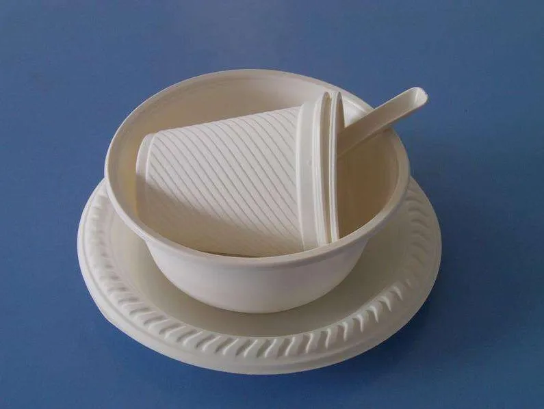 
Biodegradable corn starch full servo thermoforming machine 