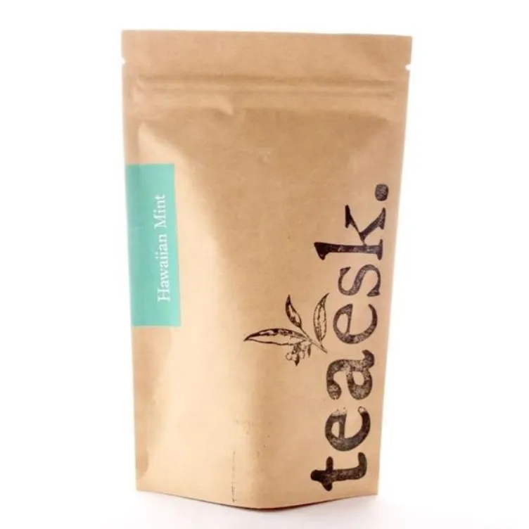 250g dried food packaging bags brown kraft paper stand up alumimum foil pouch dry fruit packaging pouch with zipper
