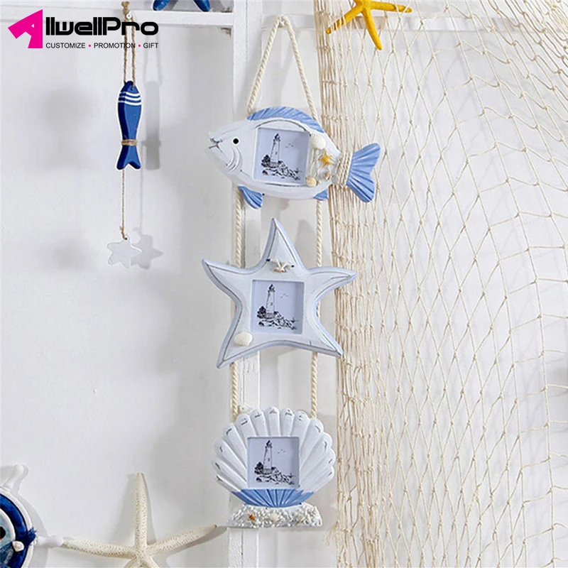 
Promotion Beautiful Wall Hanging Mediterranean Wooden Picture Photo Frame 