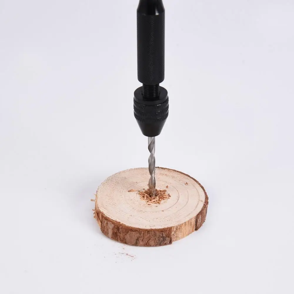 Precision 0.5mm - 3.5mm Mini Micro Spiral Hand Drill Chuck Twist Pin Vise Bit