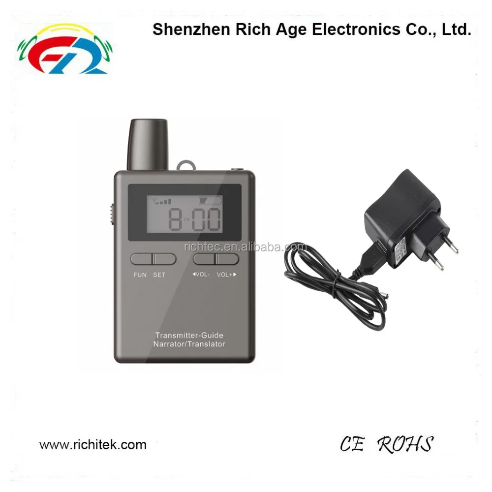 Профессиональный завод продажа 200 м 2.4 г уха анти-крюк аудиогид приемники