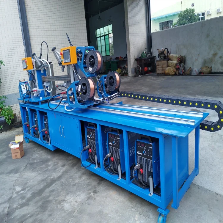 6 guns shelf straight seam welding equipment  warehouse equipment