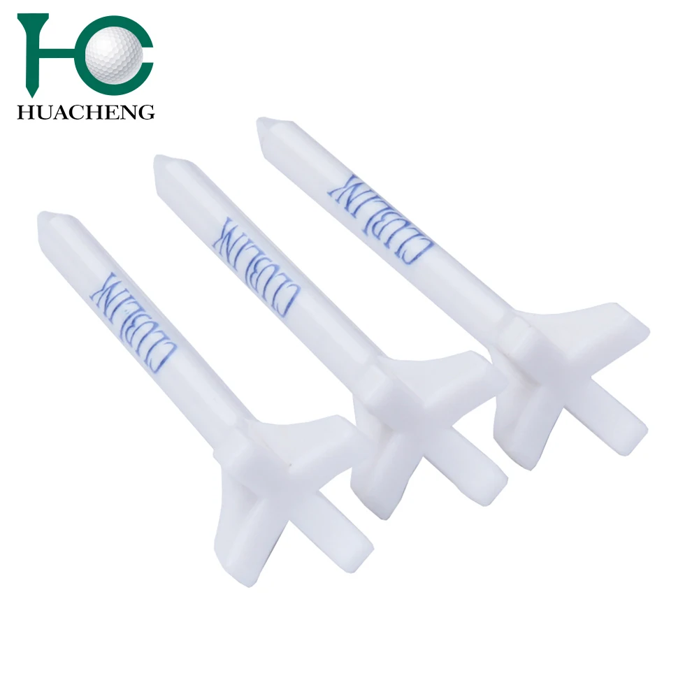 custom logo fly shape plastic golf tee with logo imprint