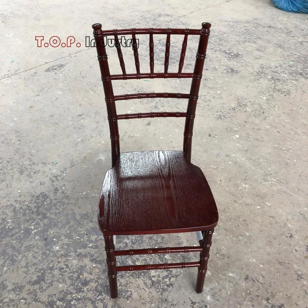 Wedding Rental Stackable Wooden Gold Chivary Chairs