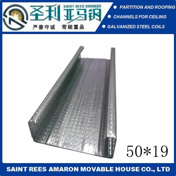 Hight Quality Light weight Ceiling Steel Keel &Furring Channel For False Ceiling