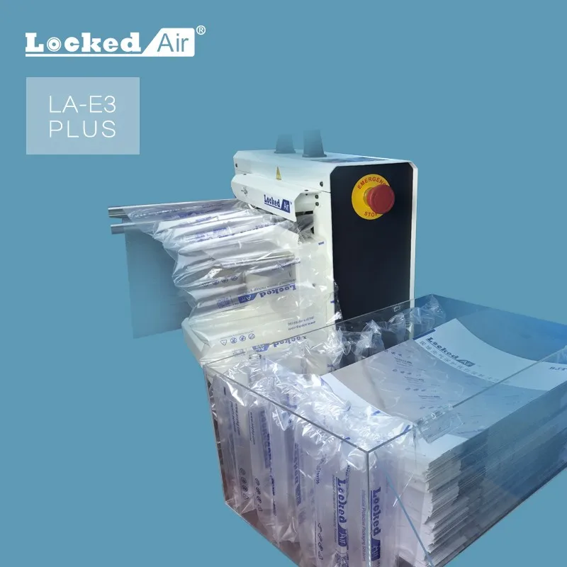 Factory supply pillow bubble bag buffer machine 28 meters per minute metal air cushion bag filler inflator machine