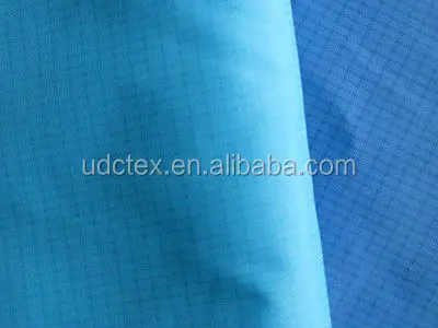 Waterproof silicone coated 40D ripstop nylon tent fabric