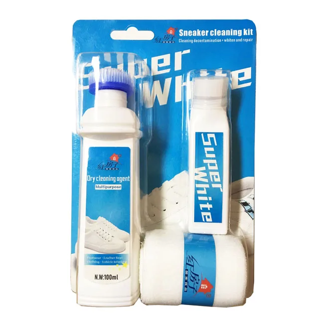Cheap price 3-pieces set high-effective shine sneaker cleaning care kit