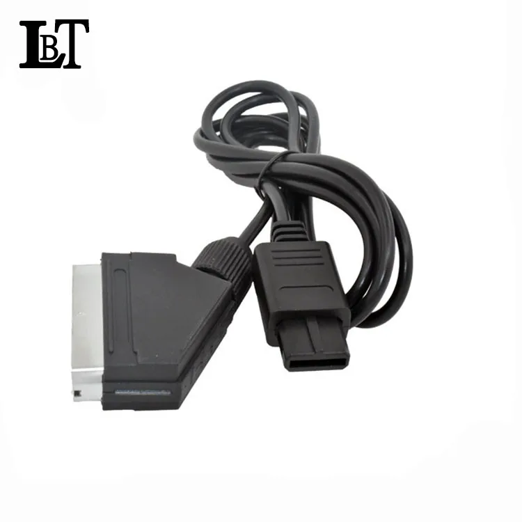 LBT 6ft 1.8m RGB Scart AV Cable Lead for Nintendo N64 SNES NGC Gamecube
