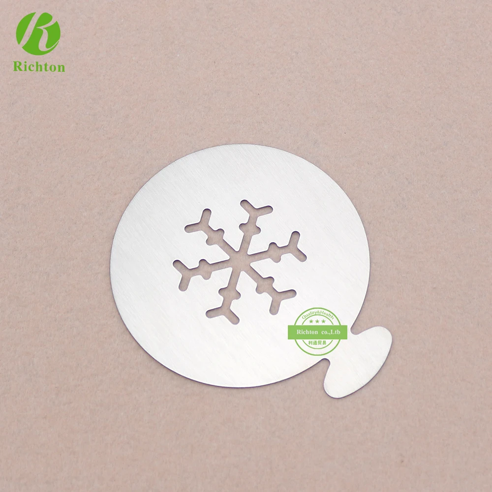 
Customized design metal coffee stencil/cappuccino stencil 