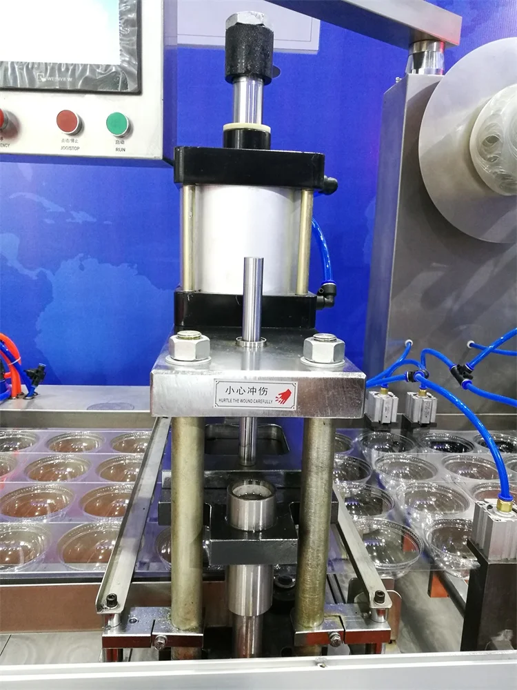 
Aluminum Foil Cup Lid Punching Machine / Container With Lid Making Machine 