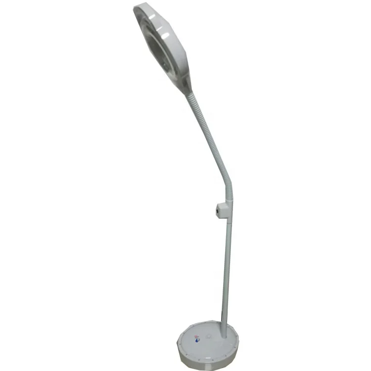 Stationary Magnifying Lamp LED Light with wheel