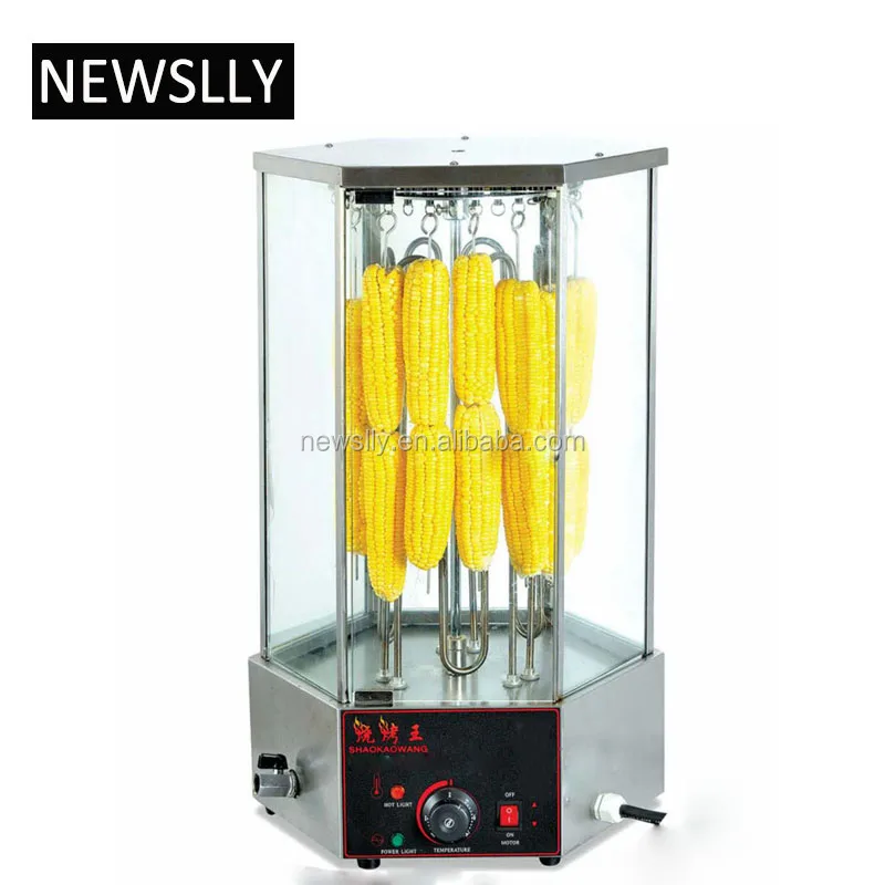 Electric roatary mutton string roaster kebab grill stainless steel corn roaster