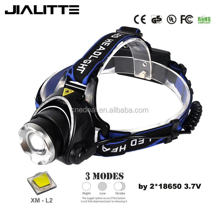 Jialitte H001 Led Headlamps Head light CREEs XML L2 LED 2000LM led Zoom Headlights Head lamp