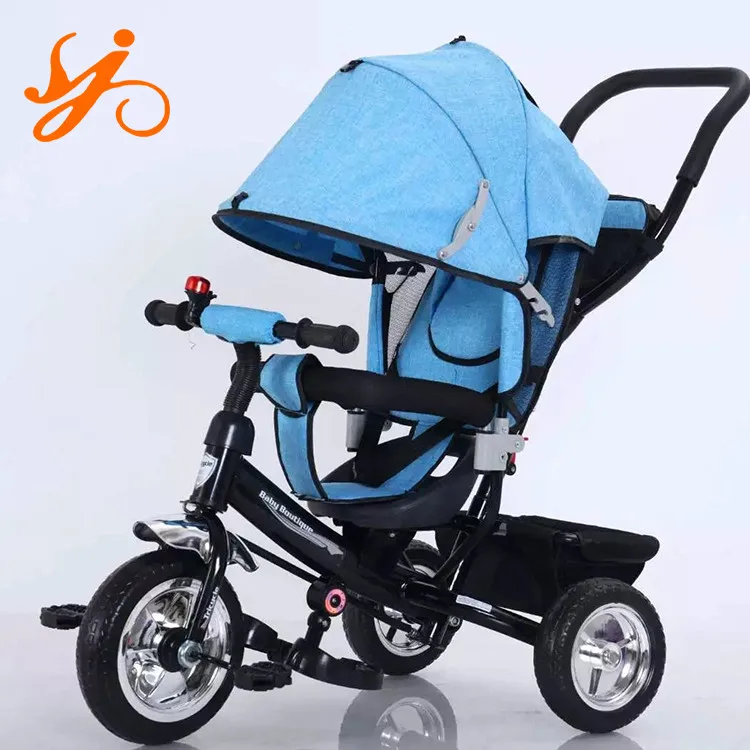 Роскошный детский трехколёсный велосипед для катания/для маленьких детей (3 колеса трехколесный с навесом/детский