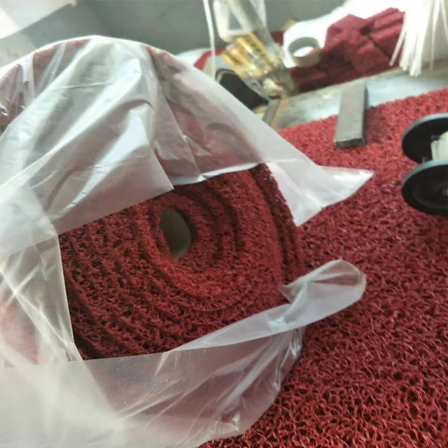 Spaghetti PVC door mat /plastic noodle floor mat/ coil mat for car in rolls