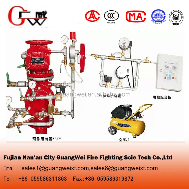 
 Низкая цена для preaction сигнализация клапан  