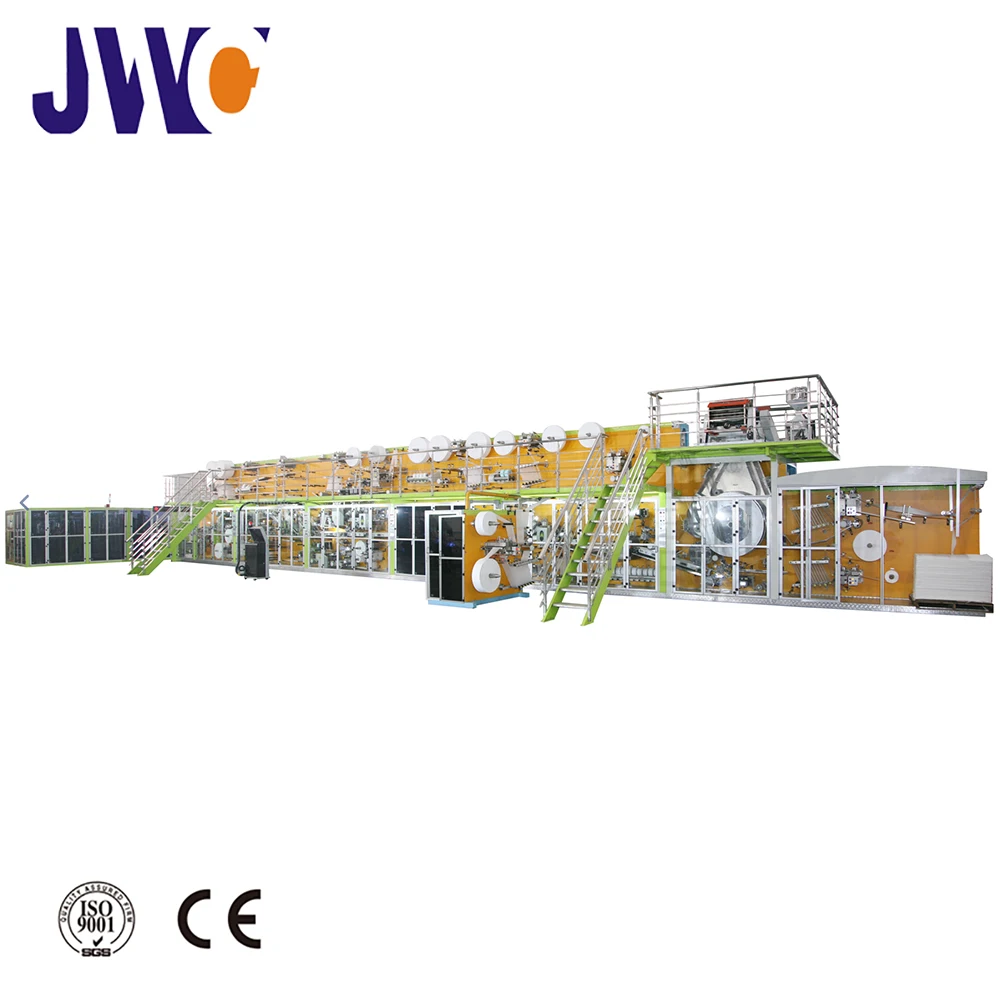 High quality equipment production line for diaper linings baby pant style diaper machine