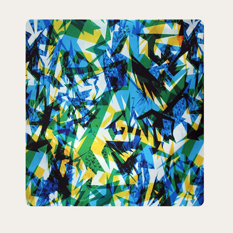 Custom Printed Twill Peach Skin Fabric Swimming Shorts Fabric